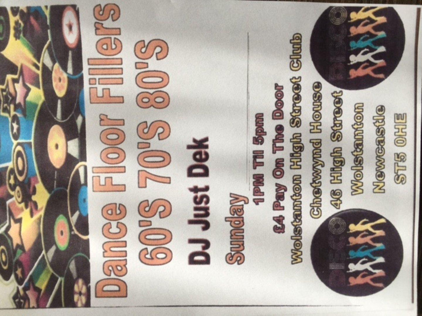 (SUNDAY 18th MAY) <br>
(FLOOR FILLERS WITH J D)
